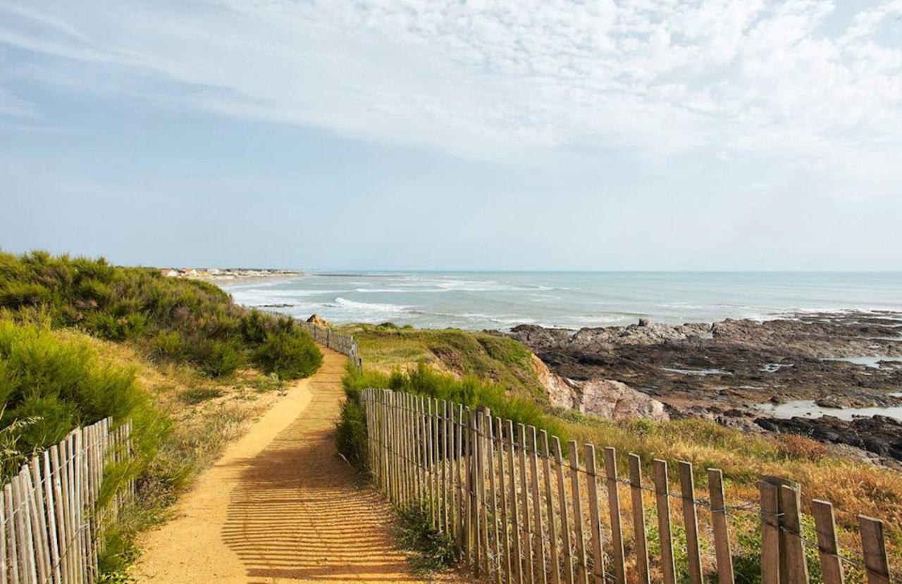 Chalet Pour 8 Dans Residence Avec Piscine Chauffee Brétignolles-sur-Mer Exterior foto